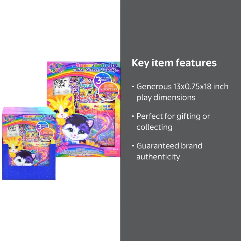 1 Set Lisa Frank Super Activity Set in PDQ - Walmart.com