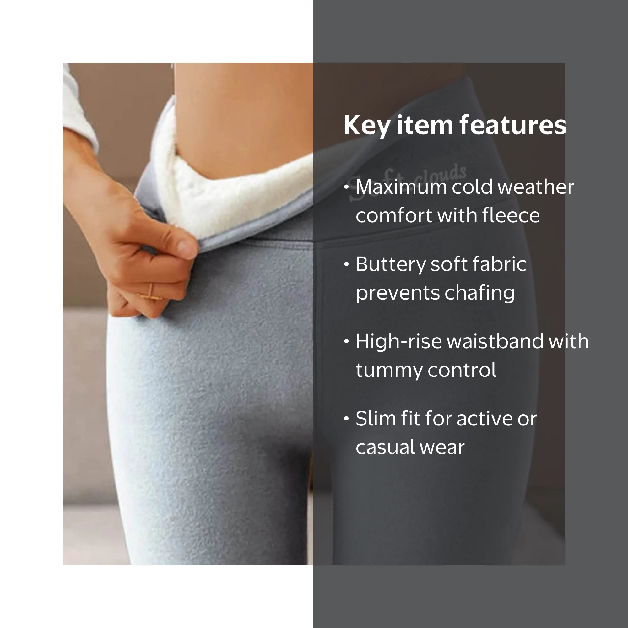 Meichang Fleece Lined Leggings for Women Cold Weather Fuzzy