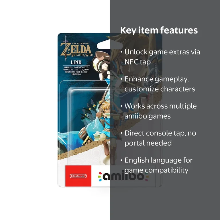 Amiibo Nintendo The Legend of Zelda Breath of the Wild Link Archer