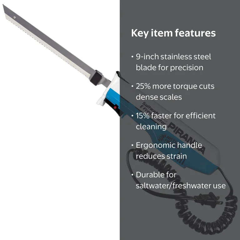 Mister Twister Electric Fillet Knife, 9-Inch Stainless Steel Blade