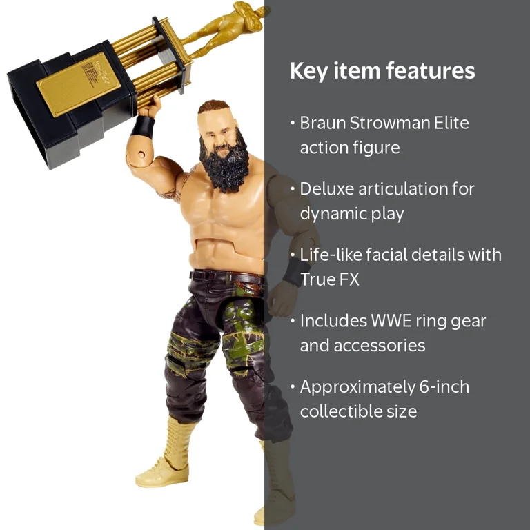 WWE Braun Strowman Elite Collection Action Figure - Walmart.com
