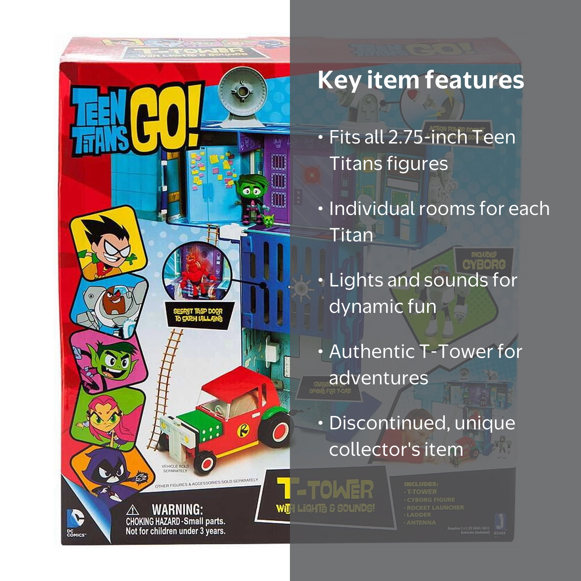 Teen Titans Go! T-Tower Playset (Lights & Sounds) - Walmart.com