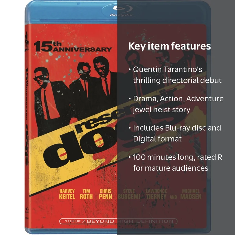 Lionsgate Reservoir Dogs Blu-ray + Digital, Action Drama R