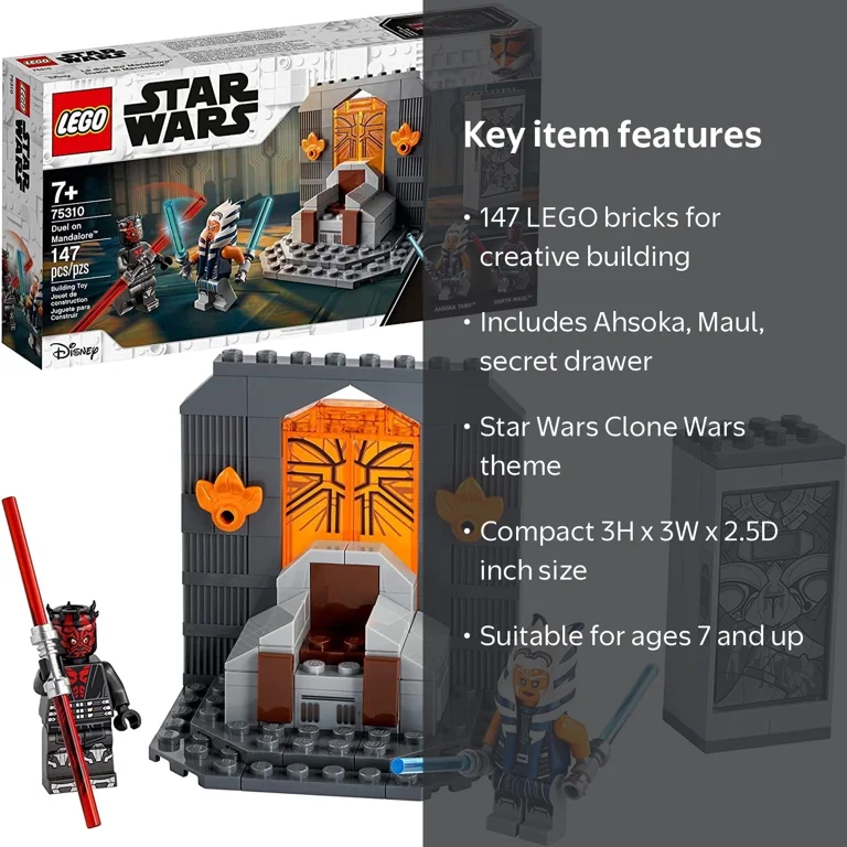 LEGO, Duel on Mandalore Set, 75310, 147 Pieces, Star Wars Building