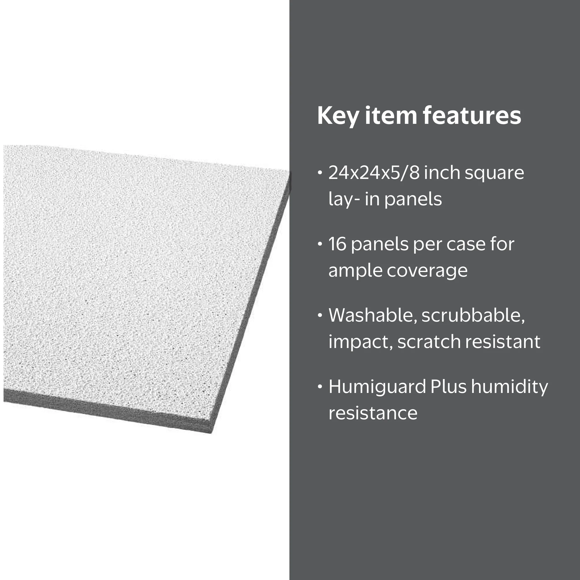 Armstrong Acoustical Ceiling Panel 764C Georgian Humiguard Plus