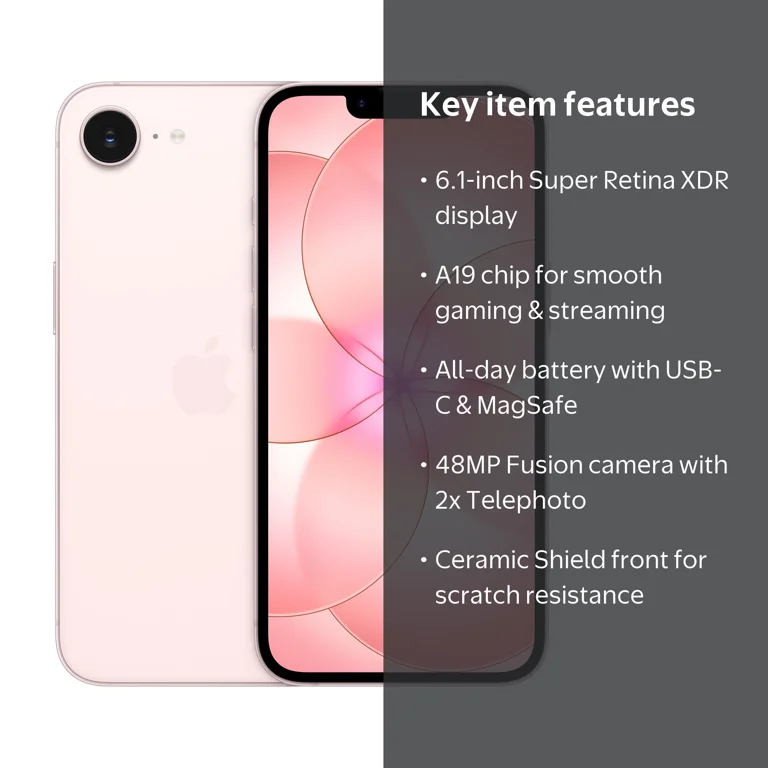 AT&T iPhone 17e 512GB Soft Pink - Walmart.com