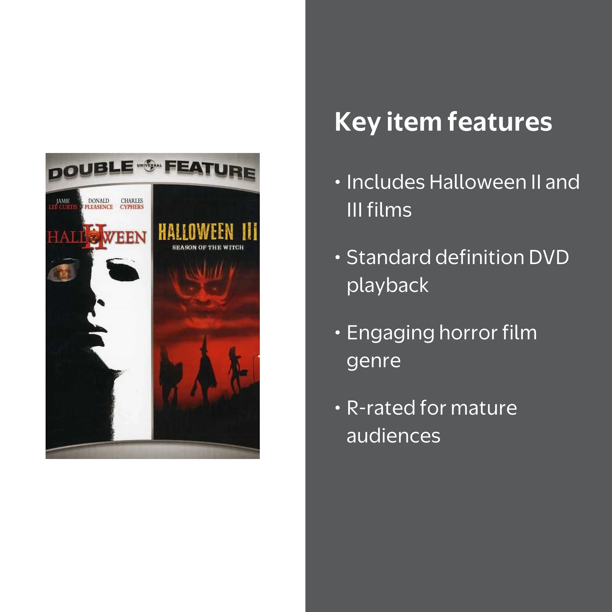 Halloween II / Halloween III: Season of the Witch (DVD) - Walmart.com