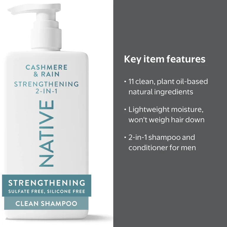 Native Strengthening 2-in-1 Mens Shampoo and Conditioner Cashmere