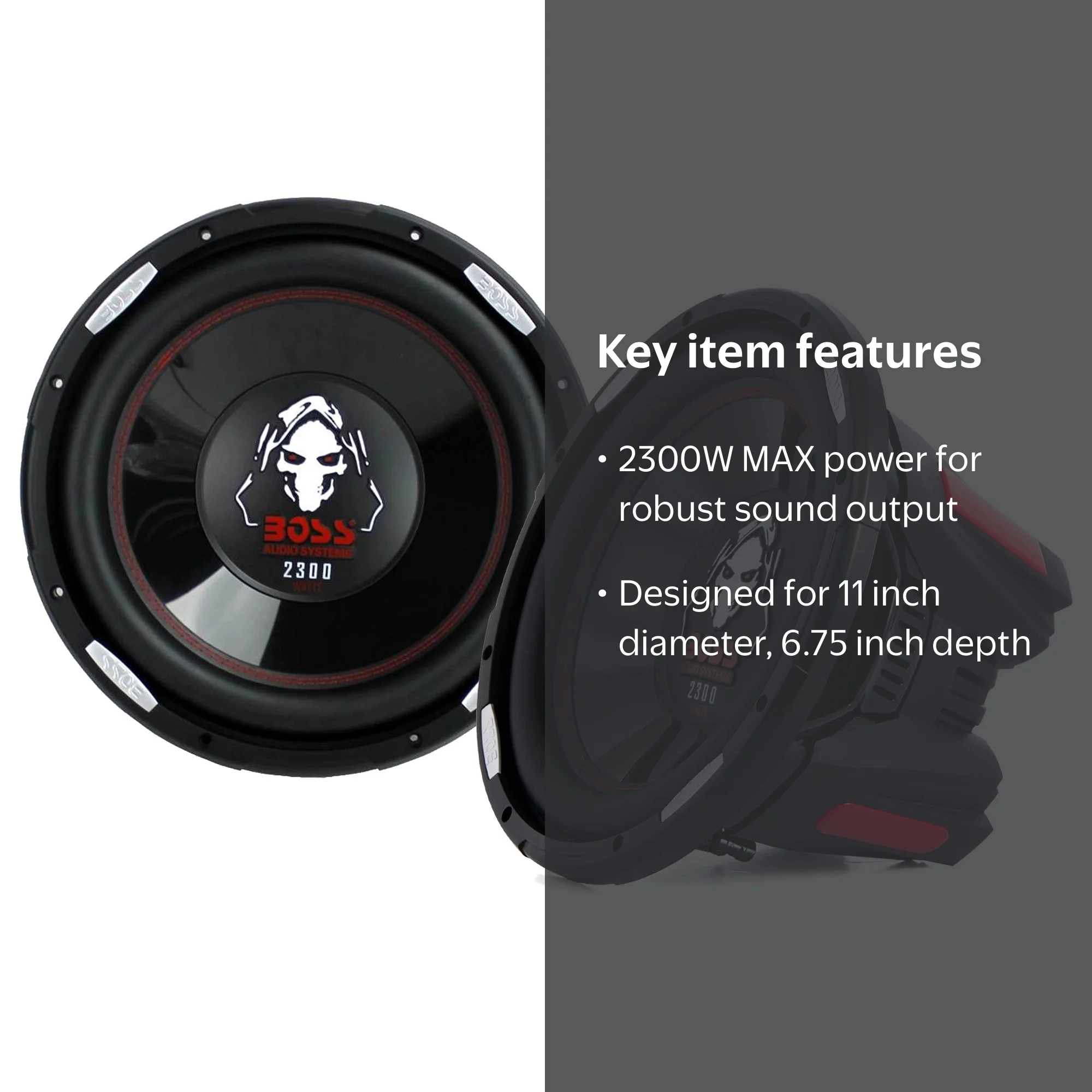 BOSS Audio Phantom 12-Inch 2300W Car Subwoofers (Pack of 2