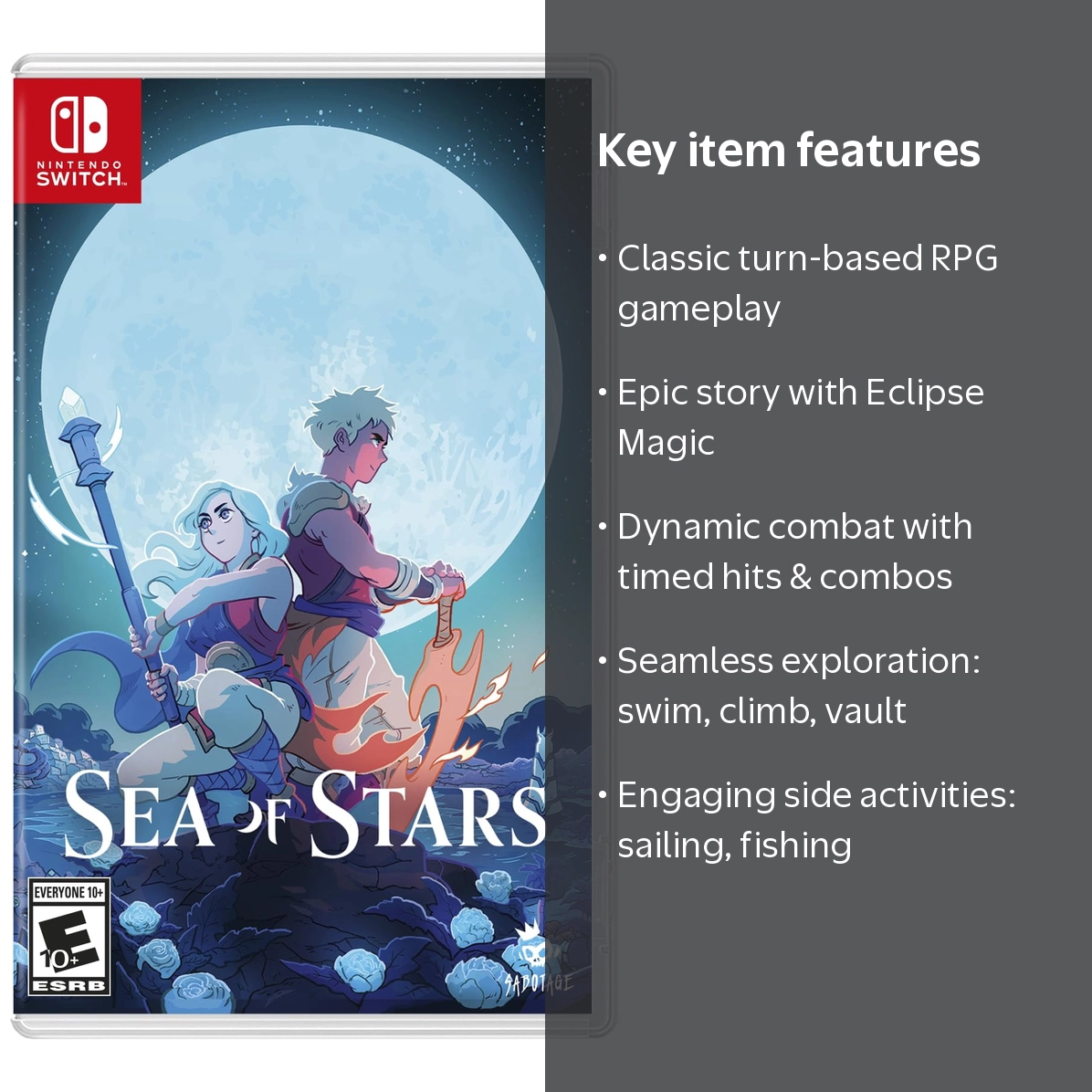 iam8bit, Sea of Stars, Nintendo Switch, Turn-Based RPG Adventure