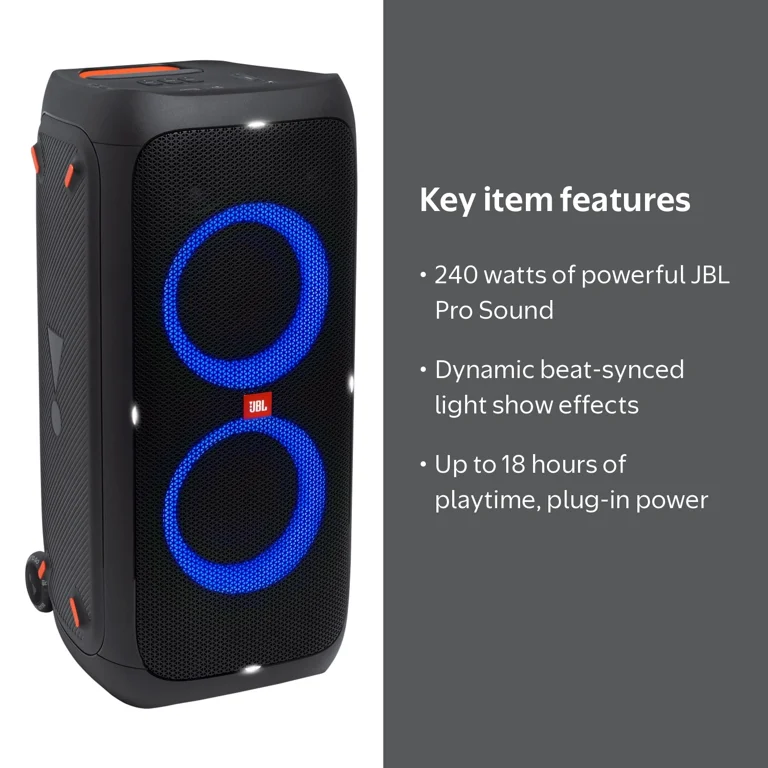 JBL, Partybox 310, 240W, Portable with Dazzling Lights - Walmart.com