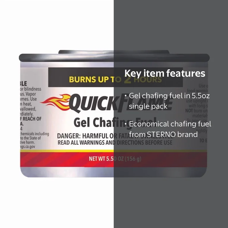 CHAFING FUEL GEL 5.5OZ(Pack of 1) - Walmart.com
