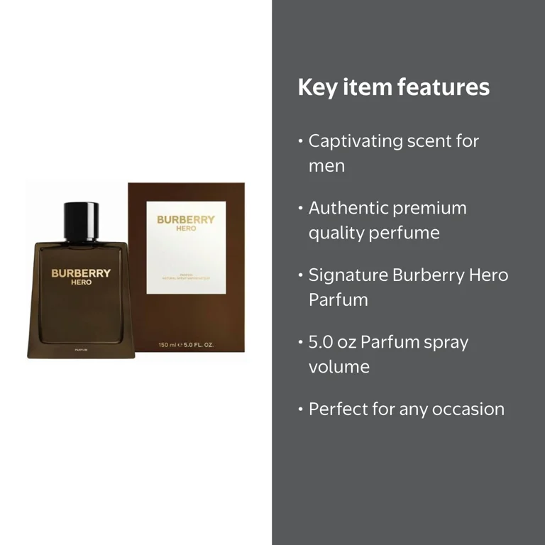 Burberry Men's Hero Parfum 5.0 oz Fragrances 3616304679438