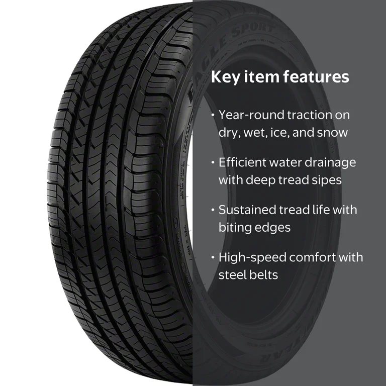 Goodyear Eagle Sport All-Season Tire - 235/55R17 99W Passenger