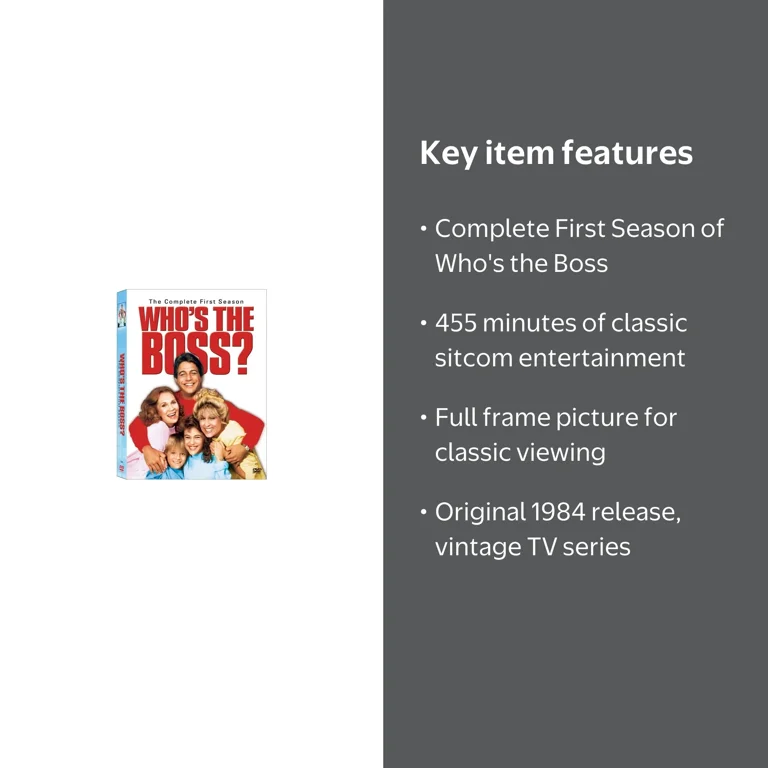 Sony Pictures Entertainment, DVD, Who's the Boss: The Complete