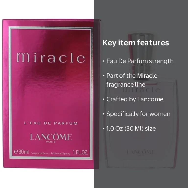 Lancome Miracle Perfume for Women, 1 oz Eau De Parfum Spray