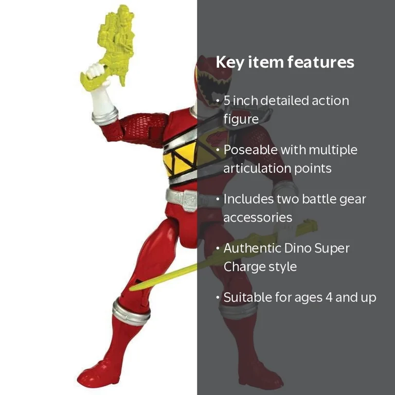 Power Rangers Dino Super Charge Red Ranger Action Hero Action