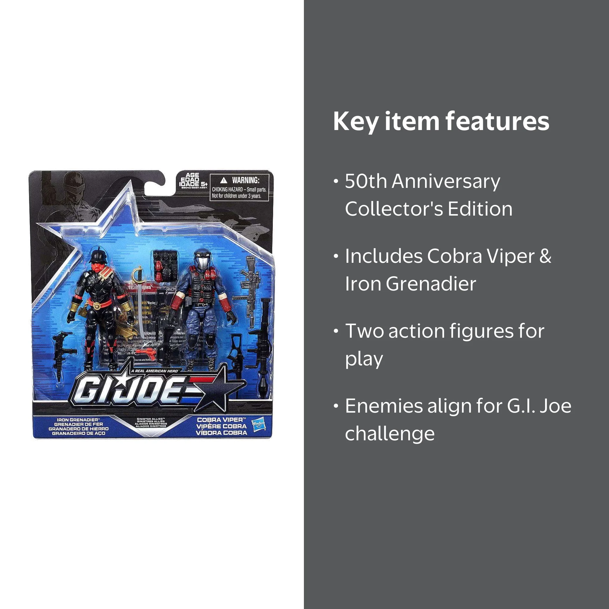 Hasbro G.I. Joe 50th Anniversary Action Figure Pack, Sinister