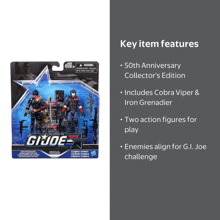 Hasbro G.I. Joe 50th Anniversary Action Figure Pack, Sinister