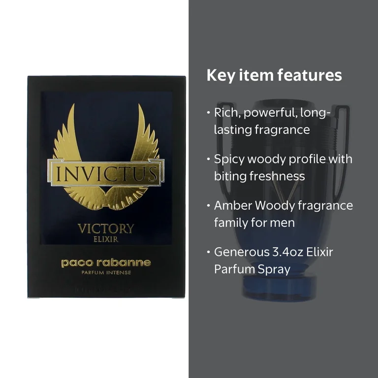 Paco Rabanne Invictus Victory Men's EDP Perfume, 3.4oz