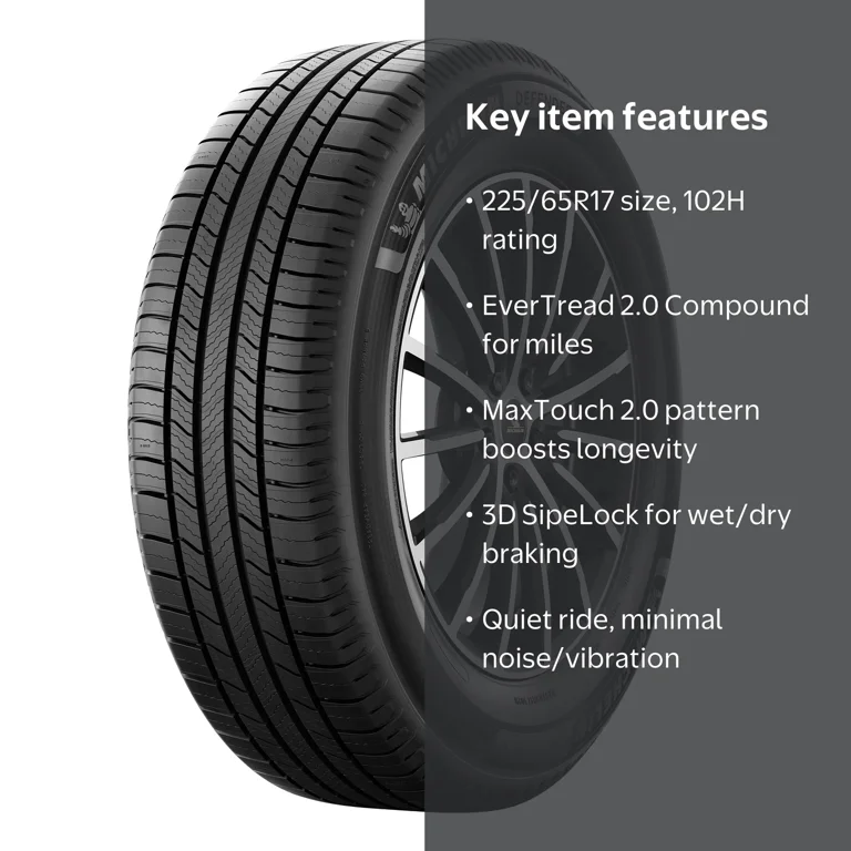 Michelin Defender 2 All-Season Passenger Tire 225/65R17 102H with