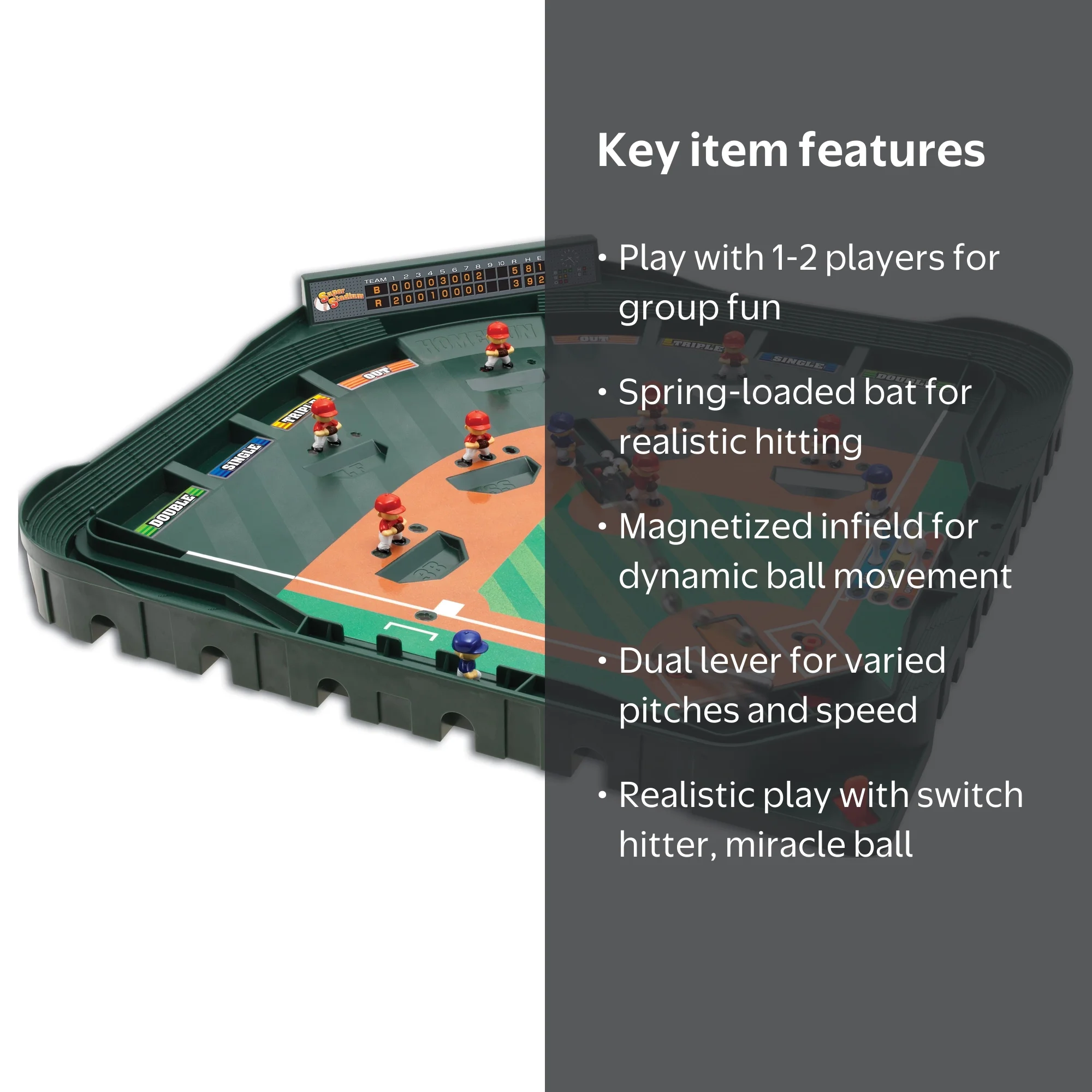 Game Zone, Tabletop Baseball Game, Super Stadium, Ages 6+