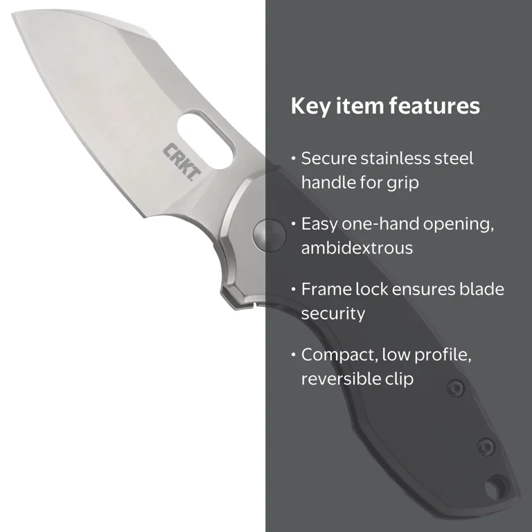 CRKT Pilar Everyday Carry EDC Pocket Folding Knife with Frame Lock