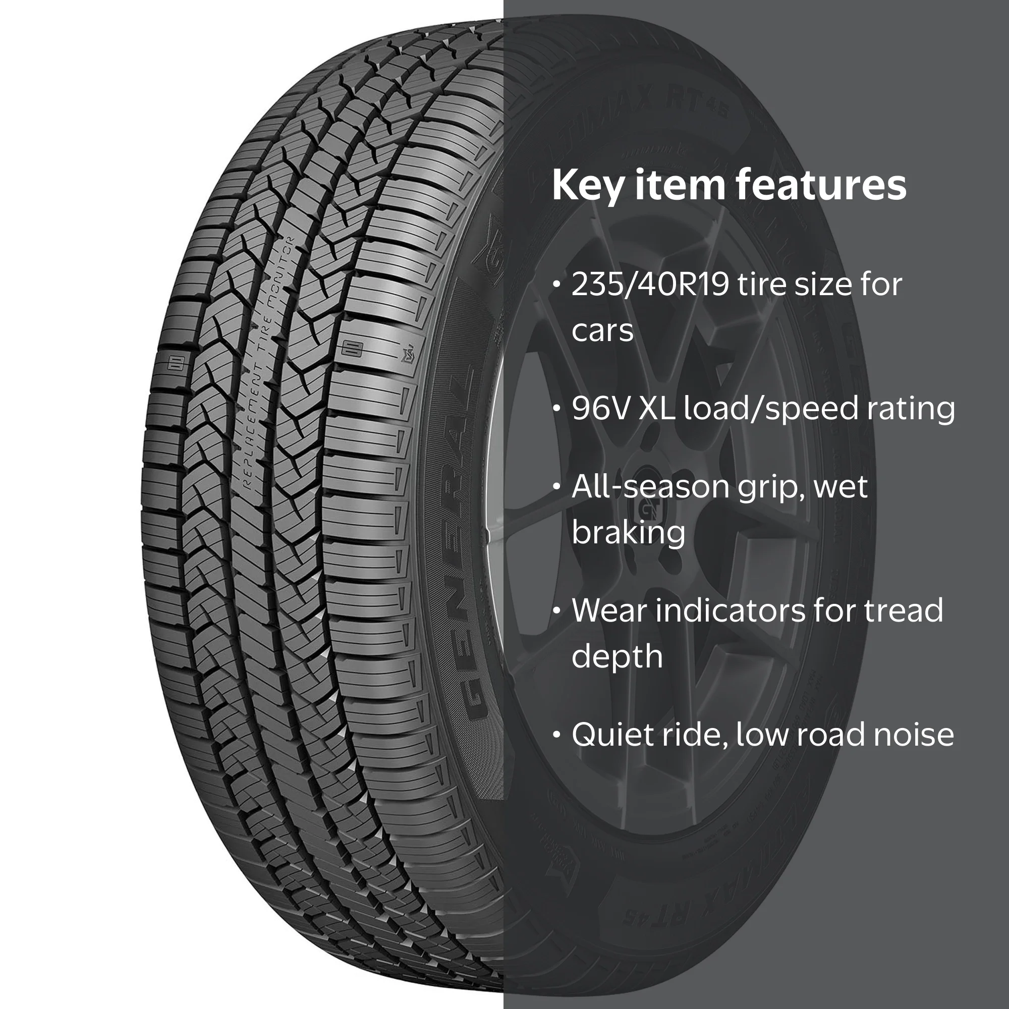 General AltiMAX RT45 All Season 235/40R19 96V XL Passenger Tire