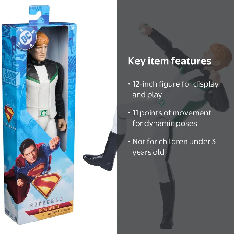 DC Comics SUPERMAN, Green Lantern 12-inch Superhero Action Figure