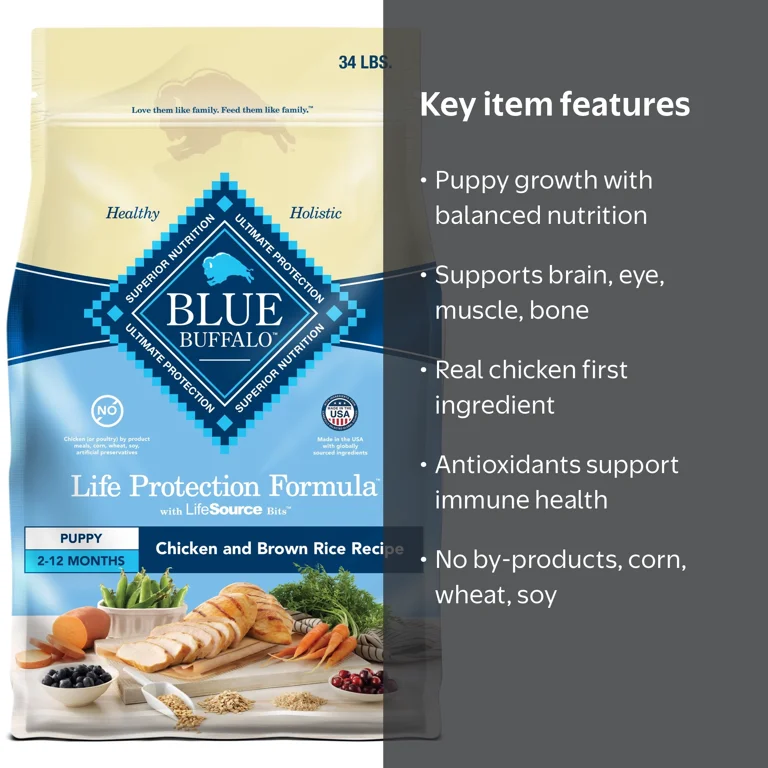 Blue Buffalo Life Protection Formula Puppy Dry Dog Food Chicken
