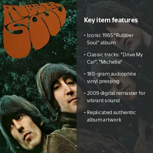 The Beatles - Rubber Soul - Vinyl Record, 180-gram Audiophile