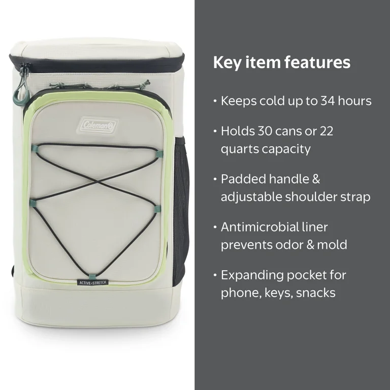 Coleman XPAND 30-Can Soft Cooler Backpack - Keep Drinks Cold