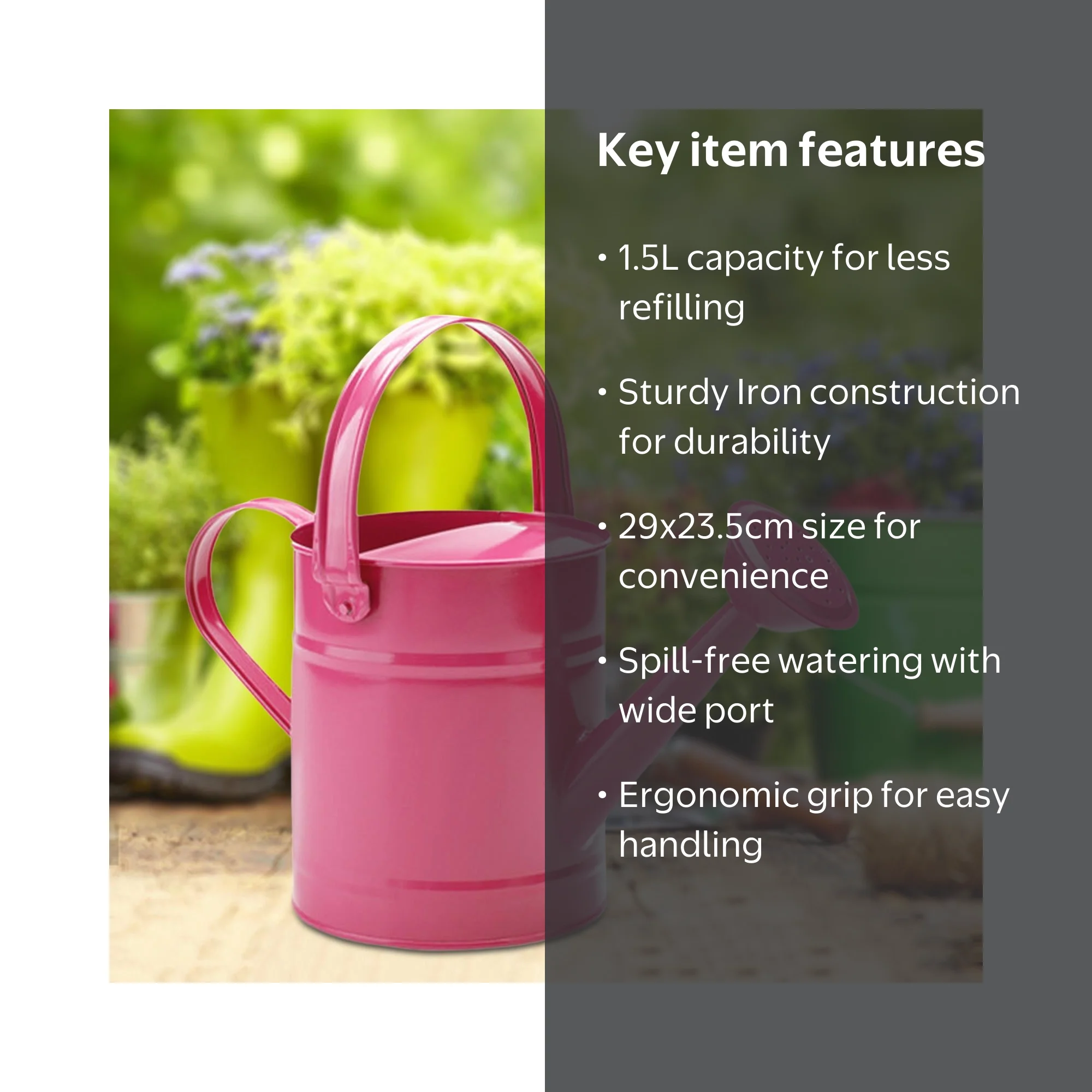 Colaxi Garden Watering Can Leakproof Flower Bed Garden Water Pot
