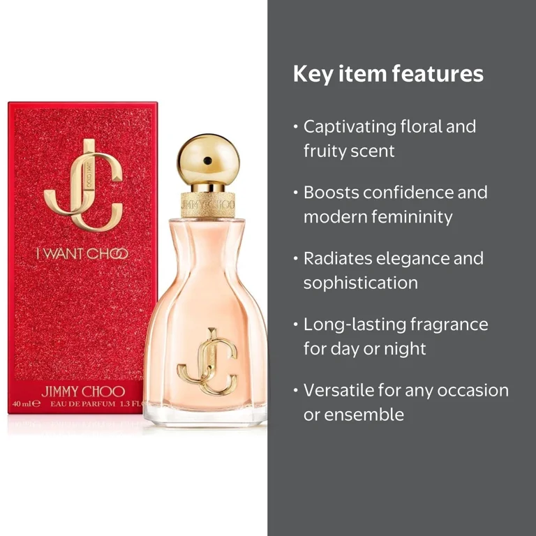 Jimmy Choo, Eau de Parfum Spray, I Want Choo 1.3 oz, For Women