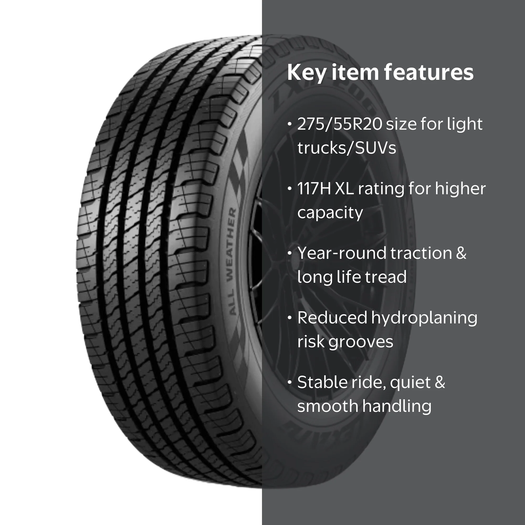 Lexani LXHT-206 Highway 275/55R20 117H XL SUV/Crossover Tire