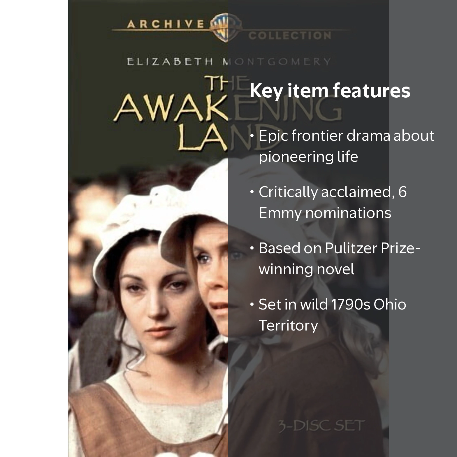 Warner Bros., The Awakening Land, Emmy-Nominated Miniseries