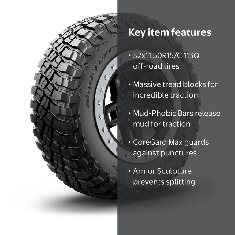 BFGoodrich Mud-Terrain T/A KM3 All-Season 32x11.50R15/C 113Q Tire