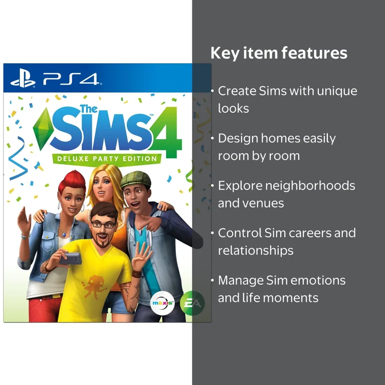 The Sims 4 Video Game for PlayStation 4 (PS4) - Create, Explore