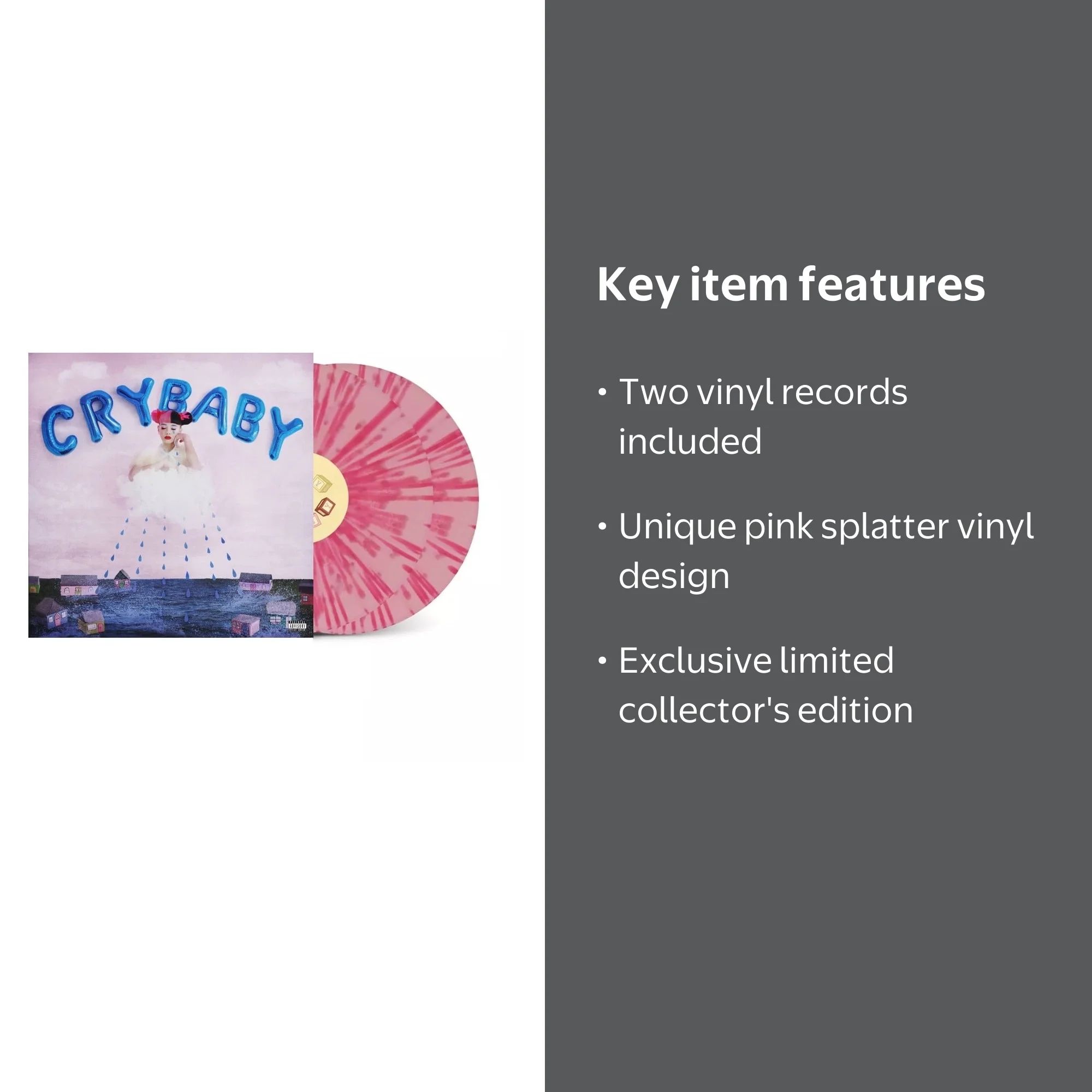 Melanie Martinez - Cry Baby Exclusive Limited Pink Splatter Color