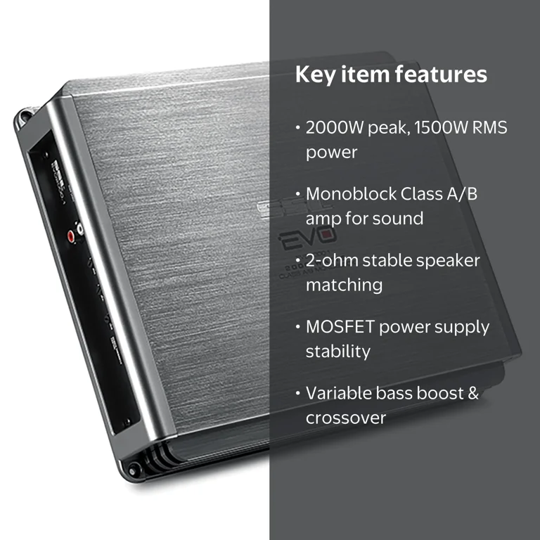 Sound Storm Laboratories EVO2000.1 2000 Watt Monoblock Car