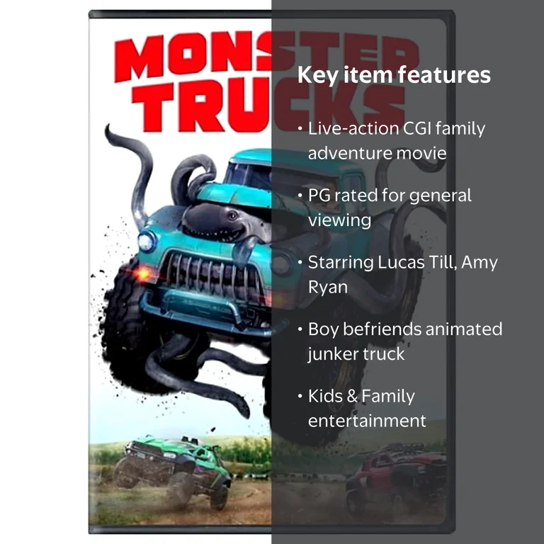 Monster Trucks (DVD) - Walmart.com