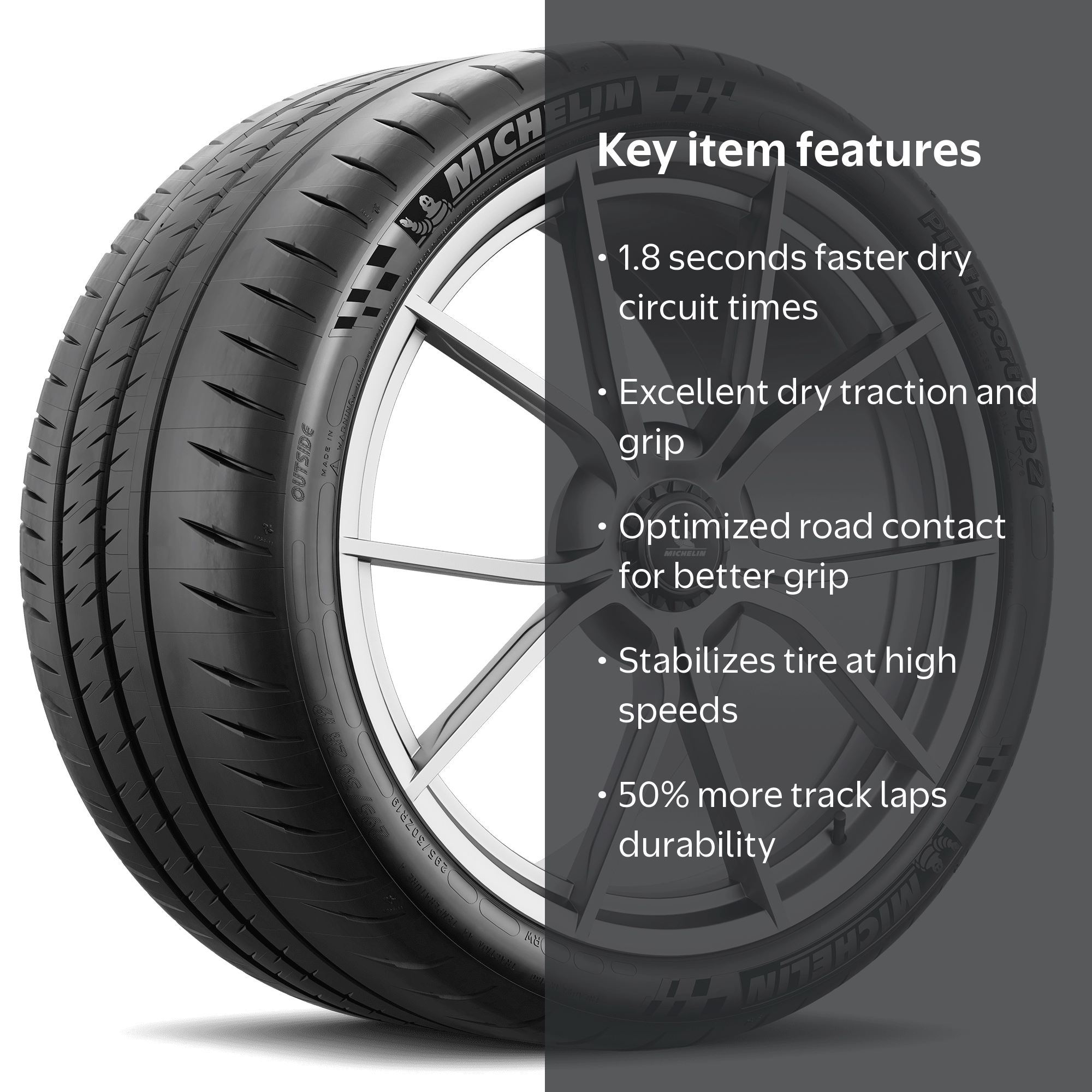 Michelin Pilot Sport Cup 2 295/30ZR20 101Y XL Tire - Walmart.com