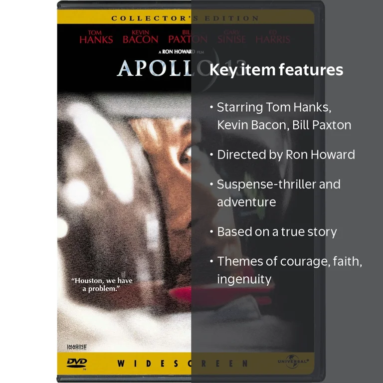 Apollo 13 Collector's Edition DVD, Ron Howard, Tom Hanks, Drama