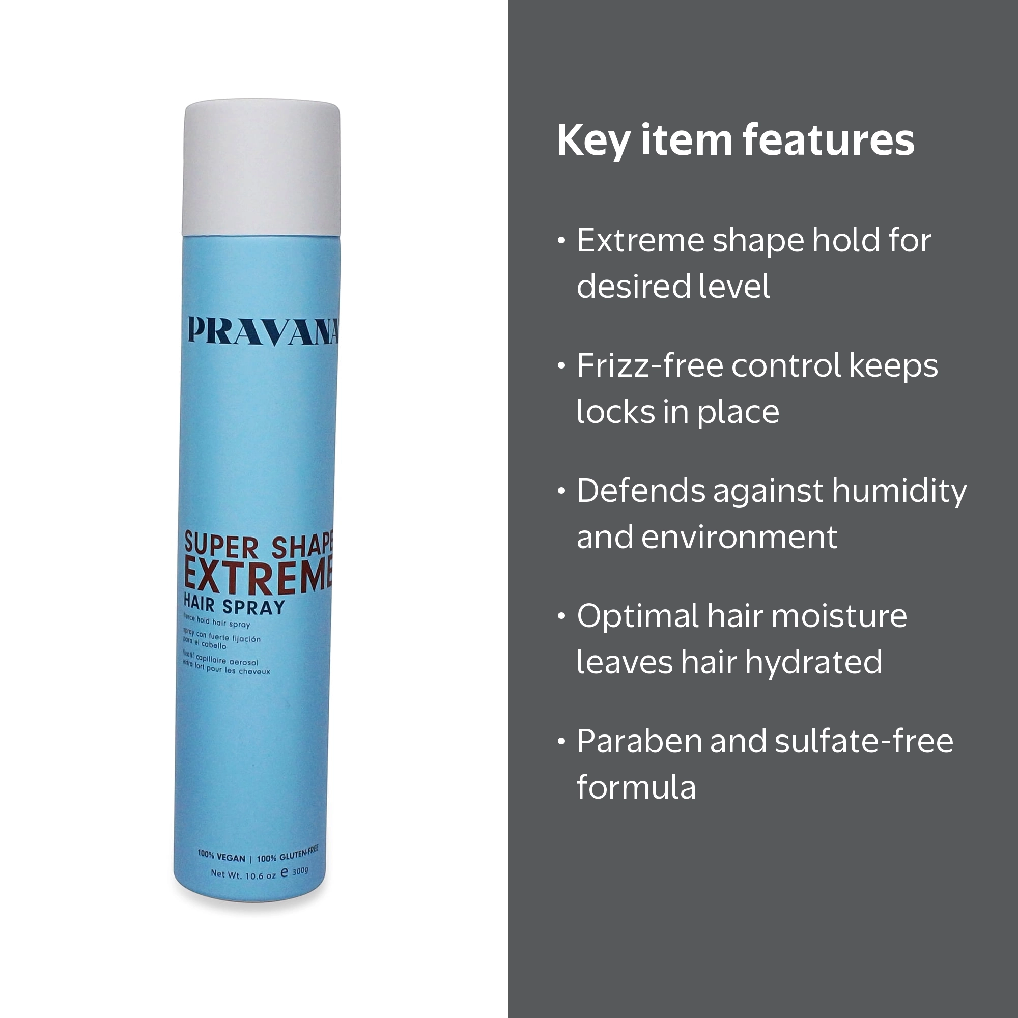 Pravana Nevo Super Shape Extreme Hair Spray - Long Lasting Hold
