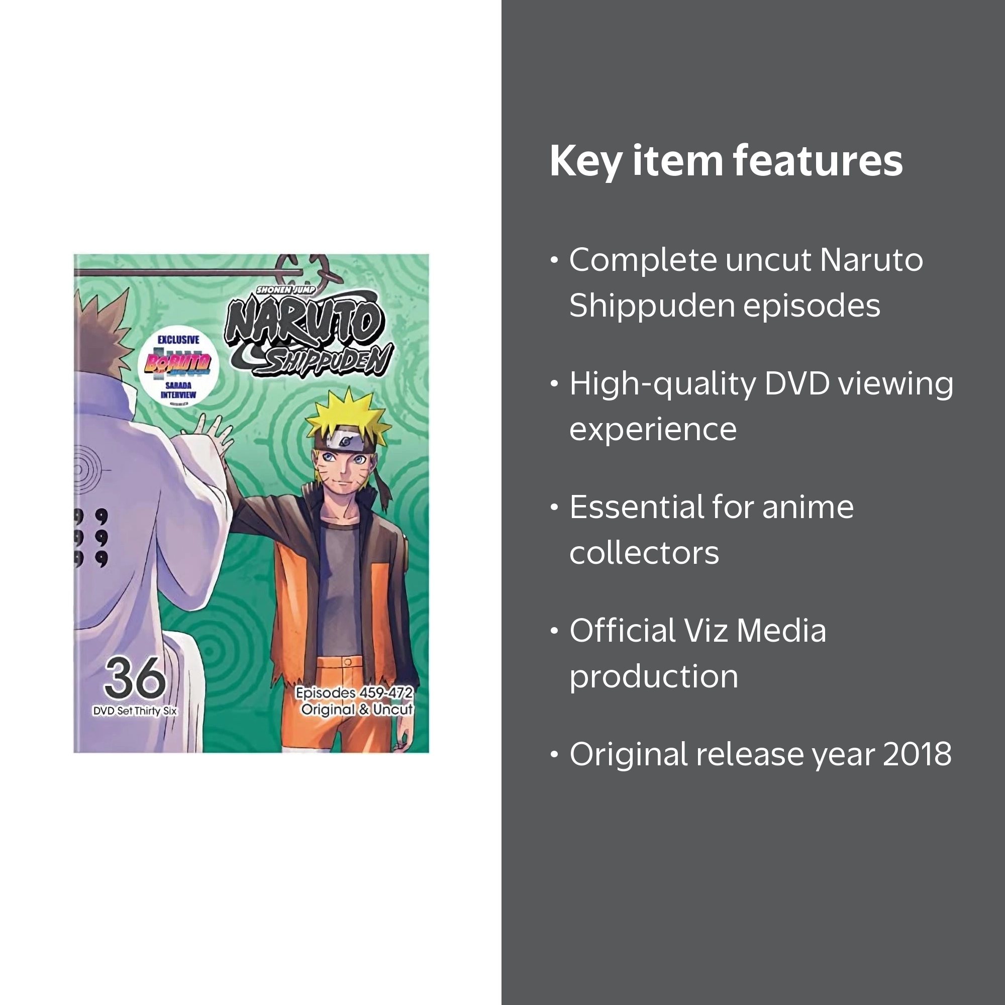 Warner Bros. Naruto Shippuden Uncut Set 36 (DVD) (Uncut Edition