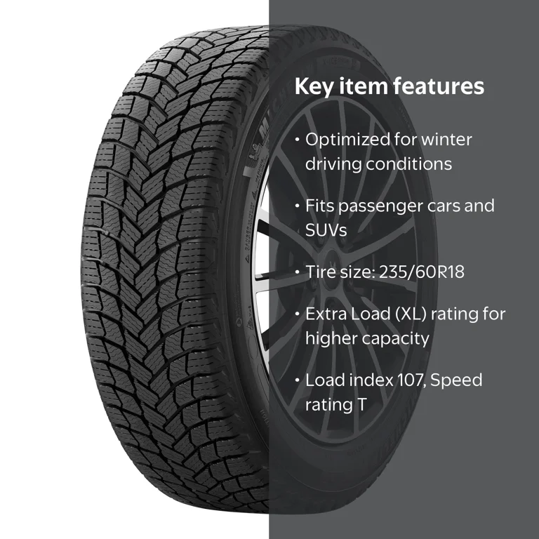 Michelin X-Ice Snow Winter 235/60R18 107T XL Passenger Tire Michelin X-Ice Snow Winter 235/60R18 107T XL Passenger Tire