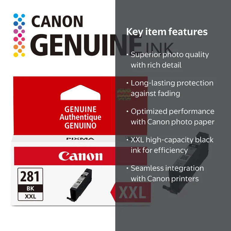 Canon CLI-281 XXL BK Black Ink Cartridge - Walmart.com
