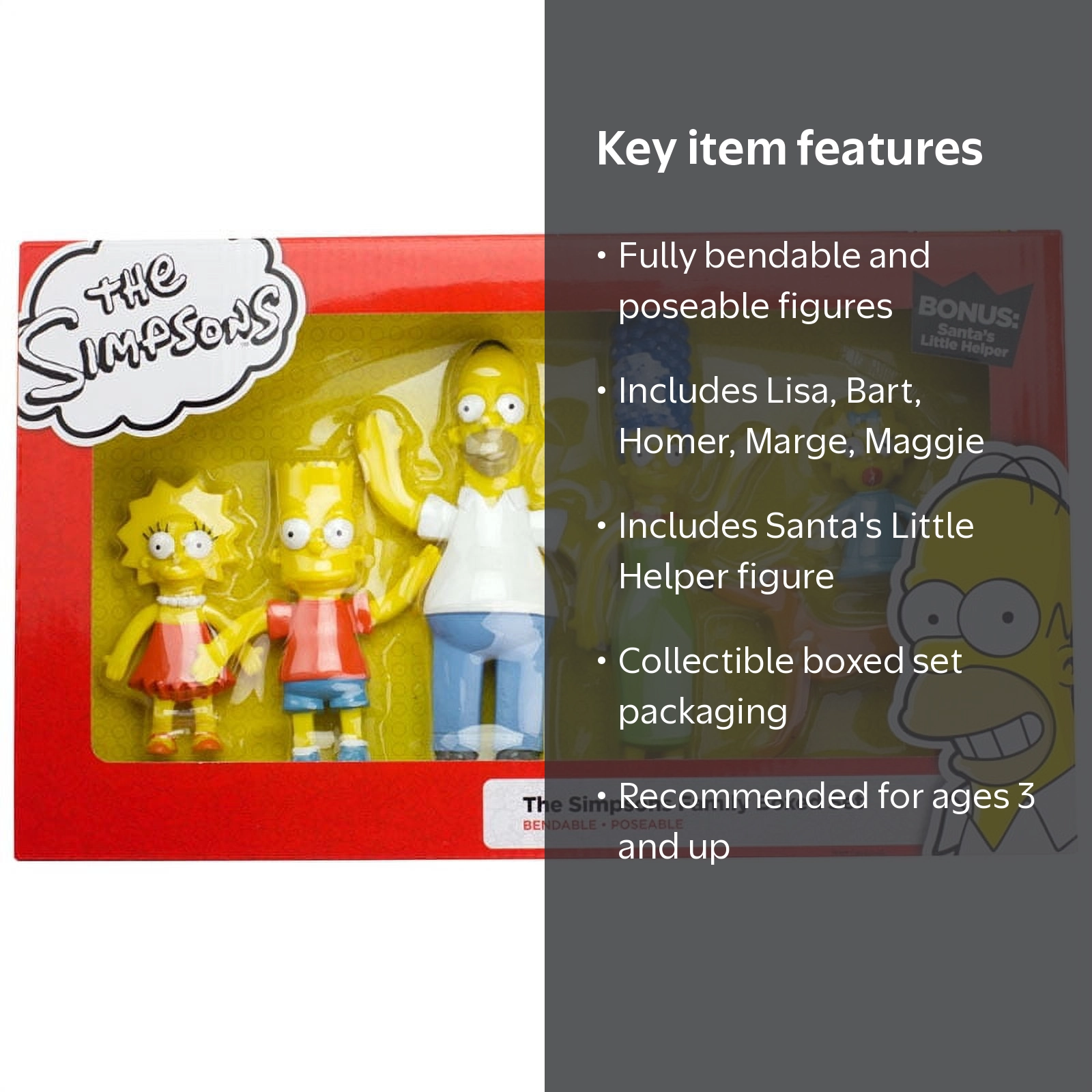 NJ Croce, The Simpsons Family Bendable Figures Set - Walmart.com