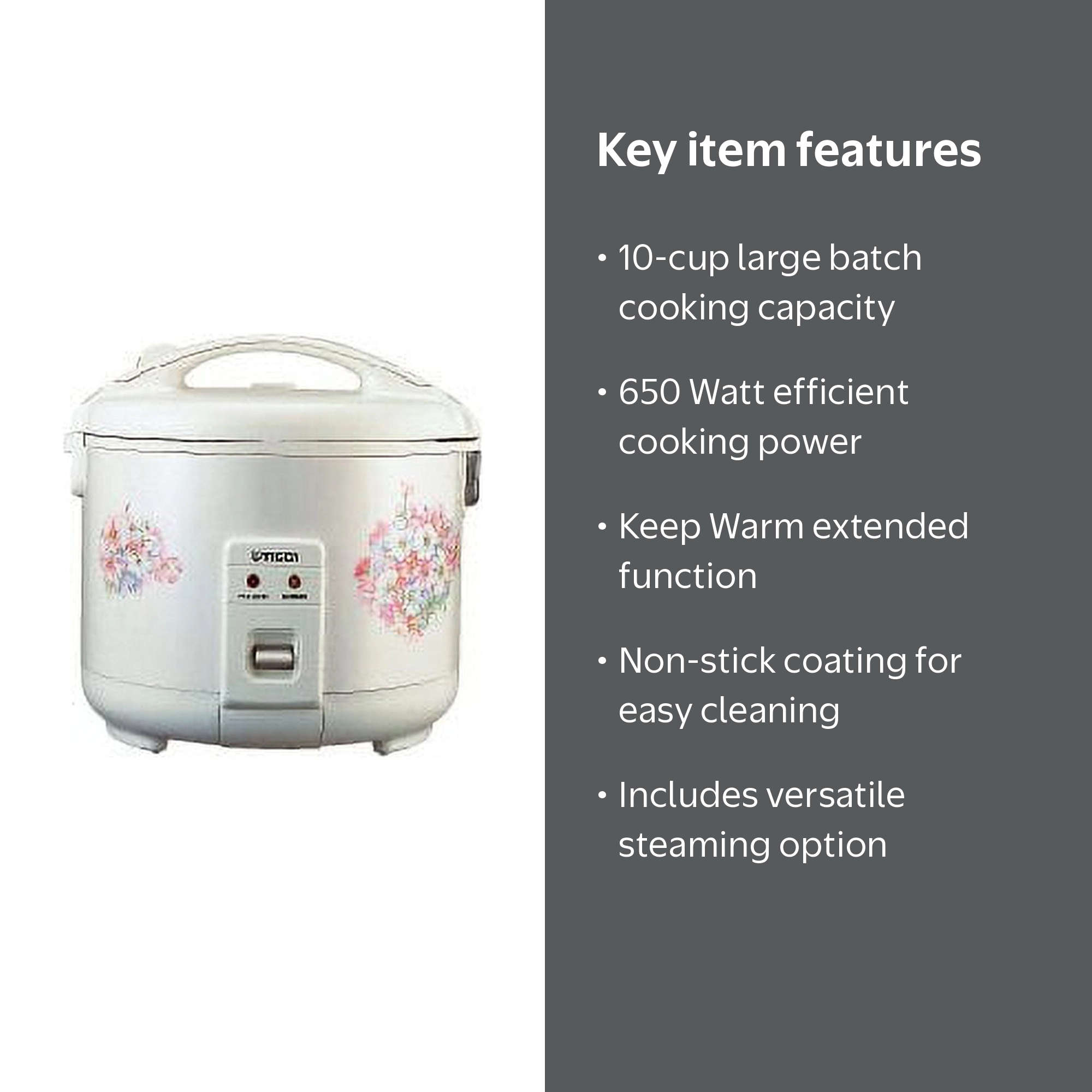Tiger JNP-1800-FL 10-Cup (Uncooked) Electronic Rice Cooker and