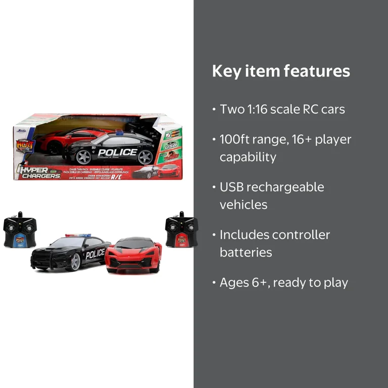 Hyperchargers Heat Chase 1:16 Lykan Hypersport & 2015 Dodge